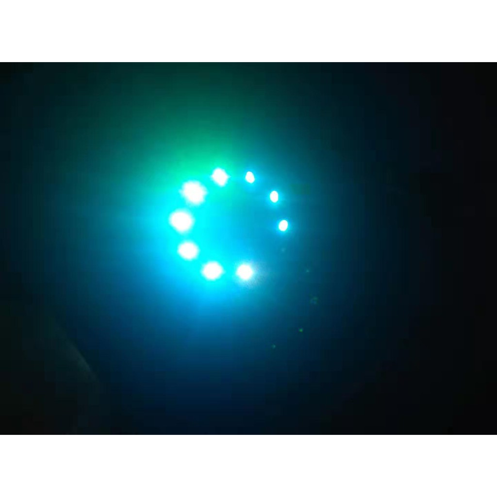 Đèn kiêm sục khí bể cá 2 trong 1 loại tròn 10cm