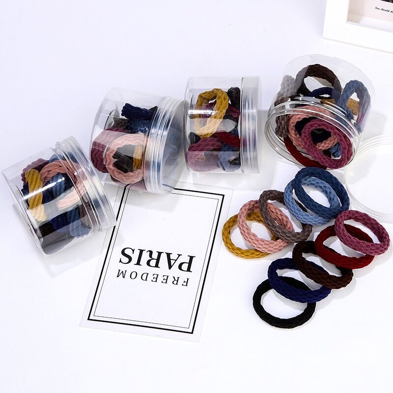 10/20Chiếc Dây Buộc Tóc Nữ Cao Cấp Phong Cách Hàn Quốc Co Dãn Tốt Nhiều Màu sắc