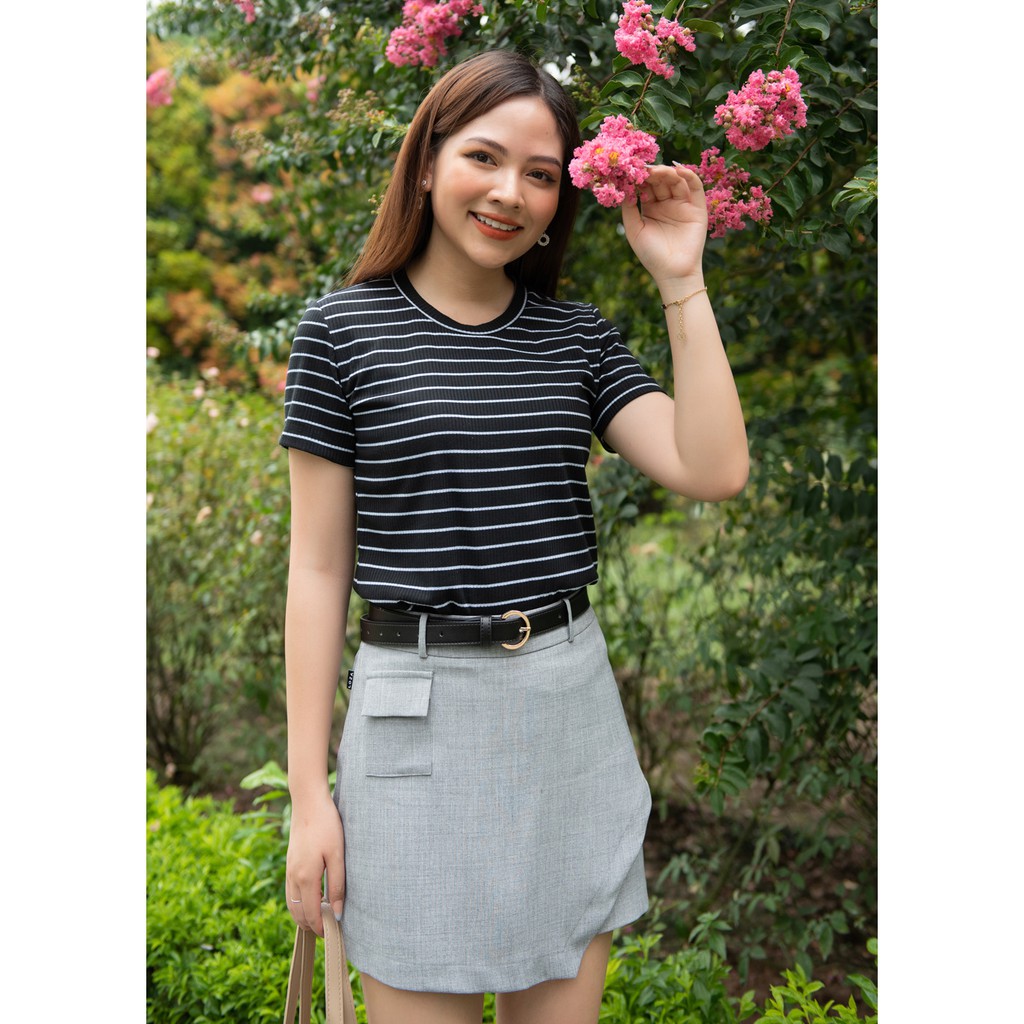 Áo phông nữ kẻ sọc ngang- Áo thun cotton tự nhiên phong cách trẻ - LOZA PT5001 (2 màu) | BigBuy360 - bigbuy360.vn
