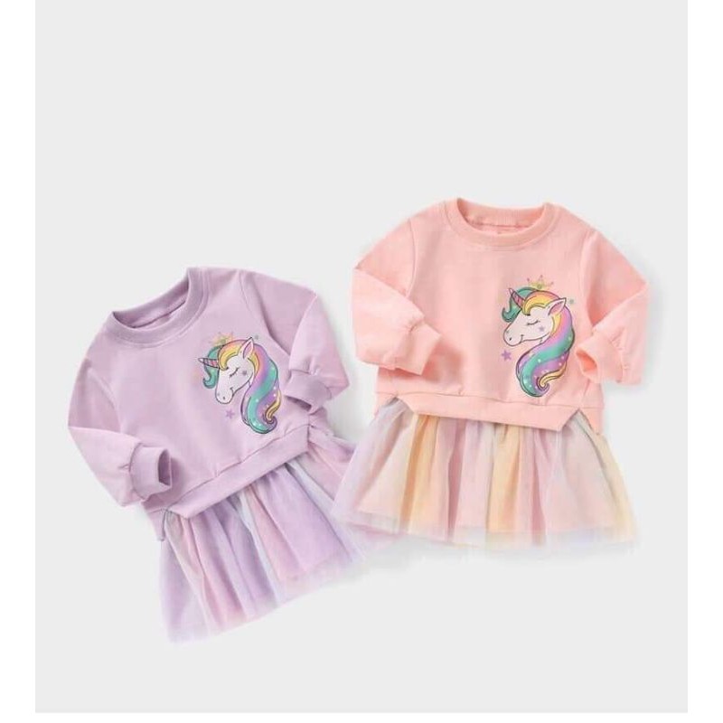 Váy nỉ pony bé gái