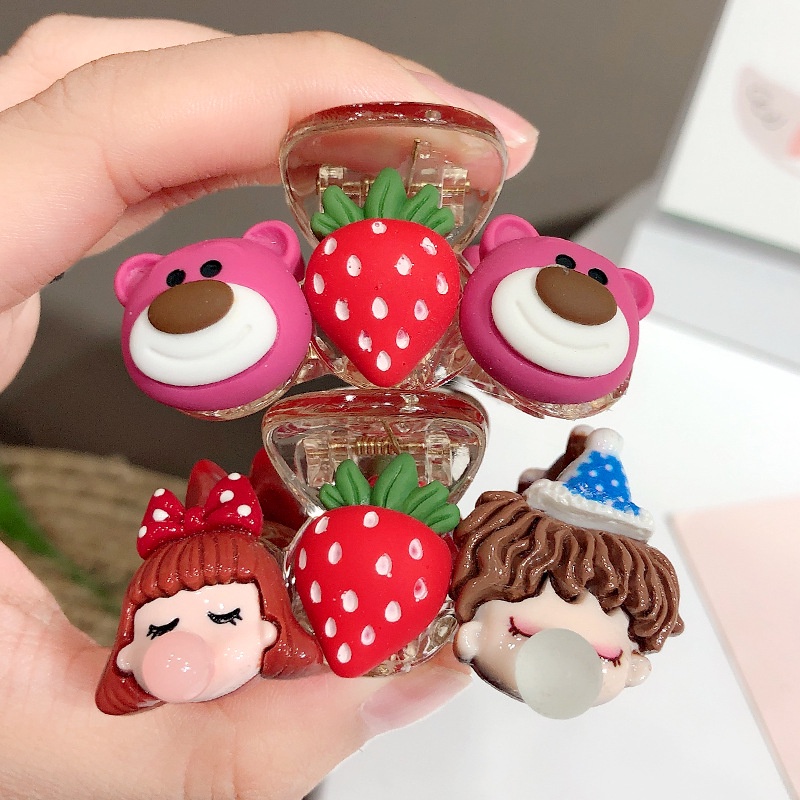 Kẹp Tóc Hình Hoạt Hình Dễ Thương Phong Cách Hàn Quốc Cho Nữ