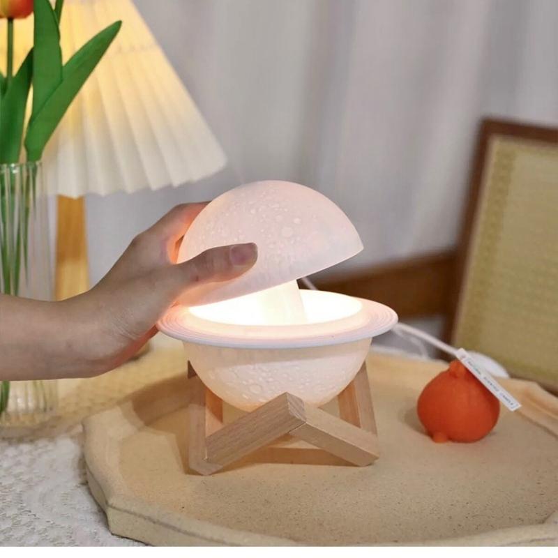 Máy Xông Tinh Dầu Mặt Trăng Trụ Tròn Thay Đèn Ngủ Máy Phun Sương Mặt Trăng Tỏa Hương Thơm Khử Mùi Tạo Ẩm Chống Khô Da