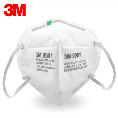 [HCM]Khẩu Trang 3M 9001 phòng chống dịch Lọc 90% Bụi Mịn &amp; Khí Thải Chuẩn N95 - Hàng CH 3M