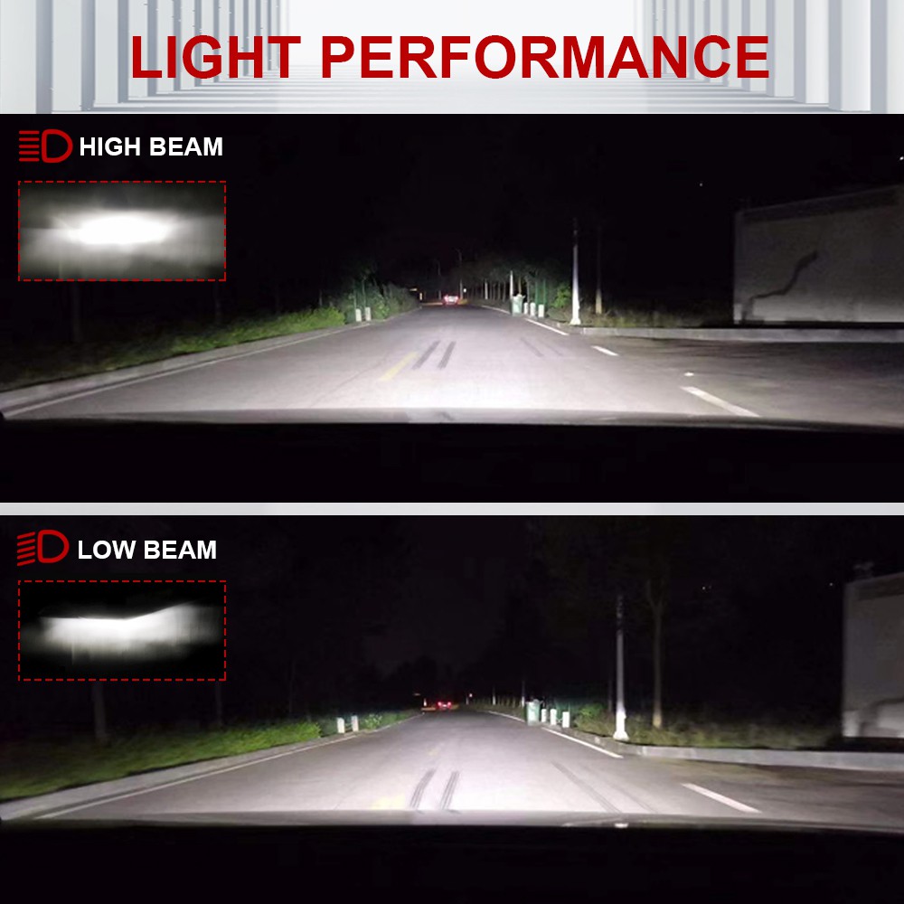 UNI-SHINE  Đèn pha LED siêu H4 H7 LED Canbus H11 HB3 HB4 9005 9006 H1 Bóng đèn ô tô Bóng đèn sương mù 12V 100W 6000K 20000LM