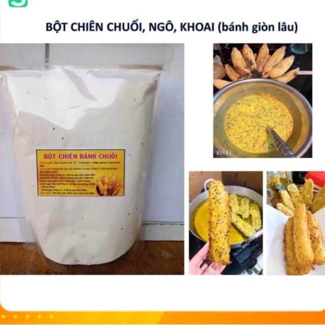 Bột chiên bánh chuối - bột chiên khoai - chiên giòn 1kg (thơm ngon)