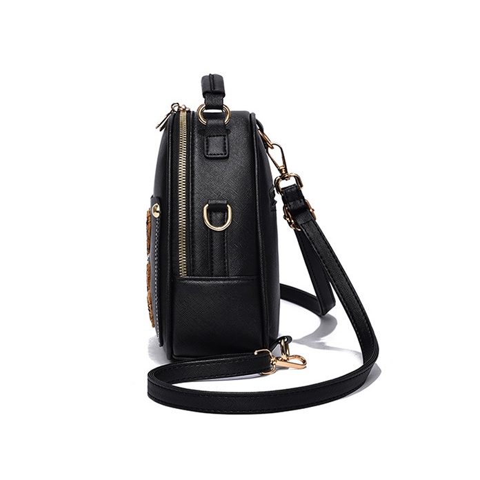 Chuwanglin Women's Multifunction Cartoon Leather Backpack