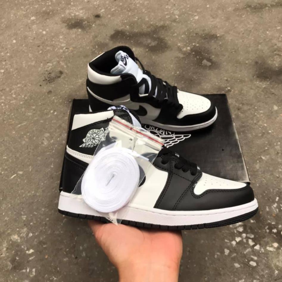 Giày thể thao jordan đen panda cồ cao ⚡️𝐅𝐑𝐄𝐄 𝐒𝐇𝐈𝐏⚡️, Giày JD1 đen trắng cao cổ nam nữ tặng full box bill siêu hot | BigBuy360 - bigbuy360.vn