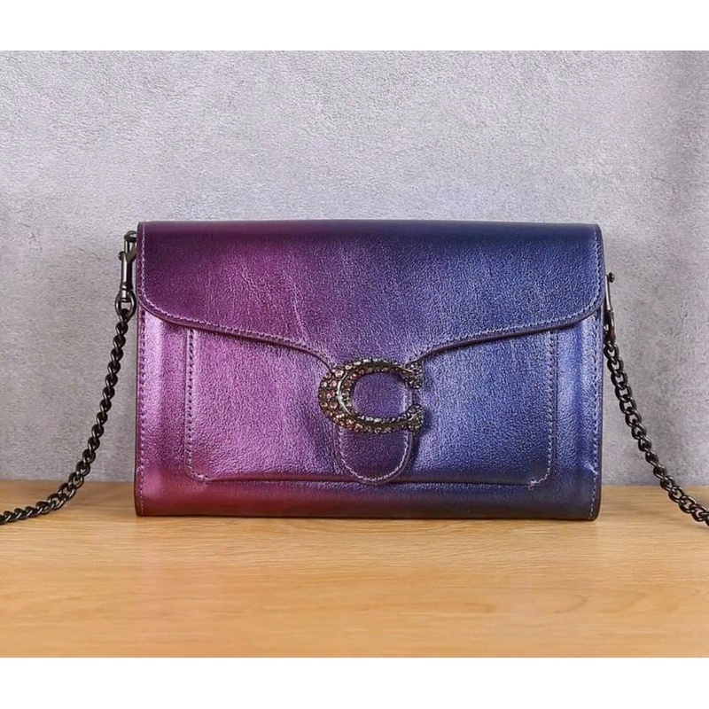 💃👛TÚI COACH Tabby Chain Clutch With Ombre Bag 20cm