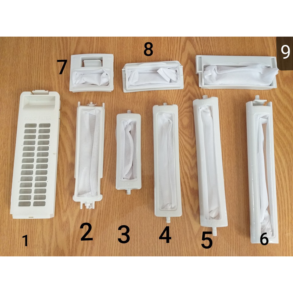 Lưới lọc máy giặt theo kích thước