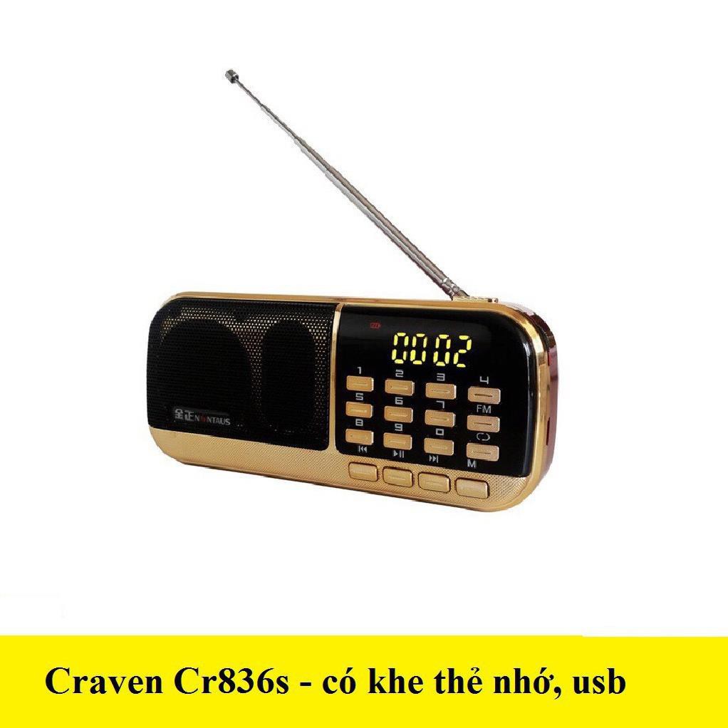 Loa radio mini Craven CR836s  nghe đài, nghe nhạc, nghe kinh phật