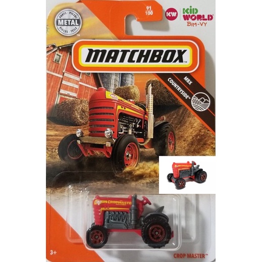 Xe mô hình Matchbox Tải máy cày Crop Master GKK56.