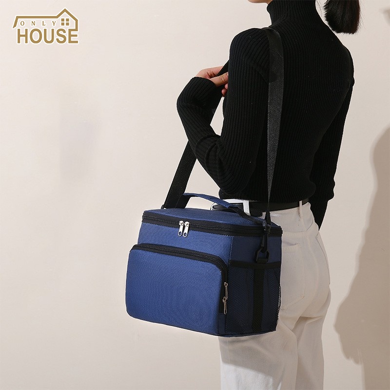 ONLY HOUSE Túi Đựng Hộp Cơm Trưa Lót Giấy Nhôm Dày Giữ Nhiệt Tiện Dụng Cho Học Sinh