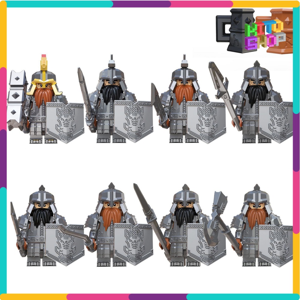 Minifigures Xếp Hình Lắp Ráp Lính Lord Of The Ring Người Lùn Phim Chúa Tể Những Chiếc Nhẫn KORUIT KT1040