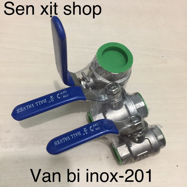 Van Bi Inox 2pc 201 Phi 21,27,34(1/2”,3/4”,1”) - Sen xịt shop