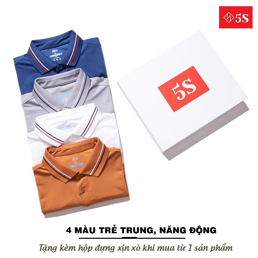 [MUA 2 GIẢM 30K] Áo Polo Nam 5S (4 màu), Chất Liệu Coolmax Siêu Mát, Phom Dáng Trẻ Trung (APC21013) | BigBuy360 - bigbuy360.vn