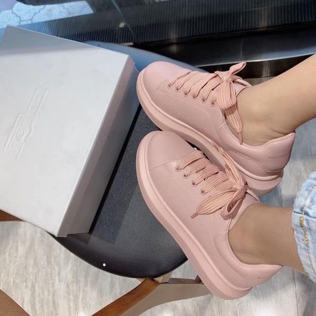 [LOẠI DA MỀM]Giày thể thao nữ MCQ nâng đế cao 3cm màu hồng/đỏ/xanh hot hit cá tính đơn giản giá rẻ đi học đi mưa đi chơi | BigBuy360 - bigbuy360.vn