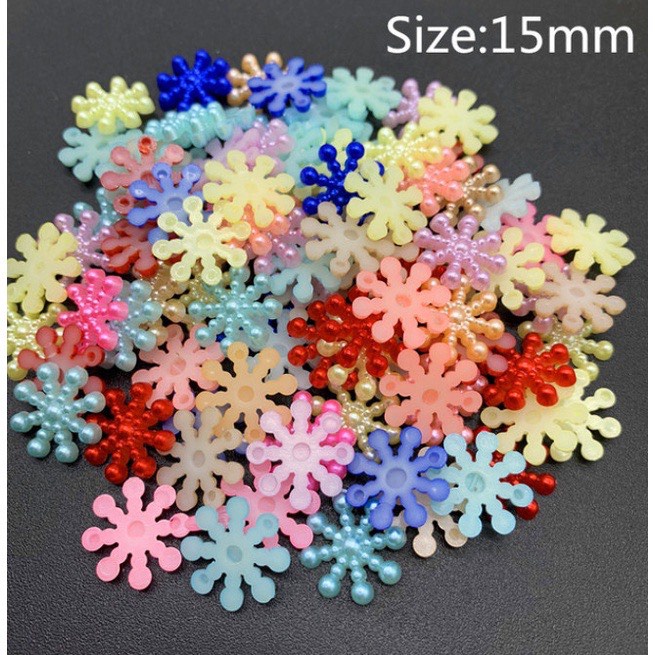 Set hạt nhựa giả ngọc trai nơ,hoa trang trí đồ thủ công