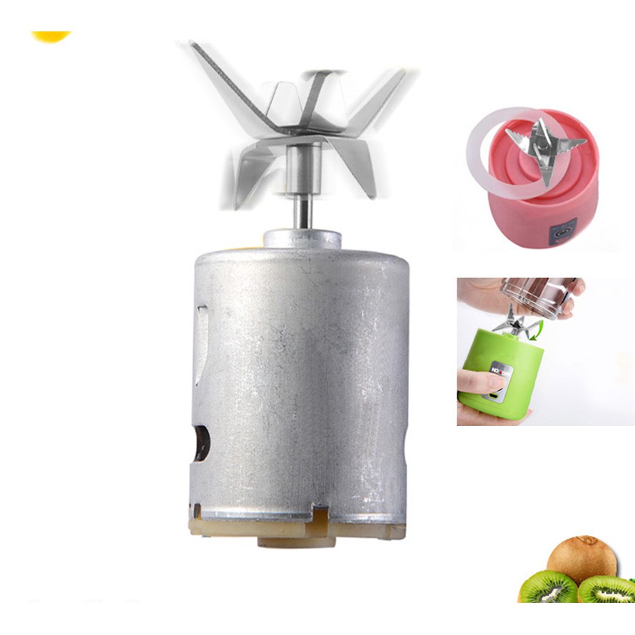 Máy bình xay cầm tay hoa quả mini Smart S8 loại 6 lưỡi thép, có tích điện, dùng sạc điện thoại TẶNG dây sạc nhanh 28k