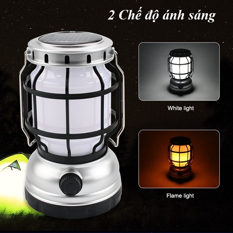 Đèn led đi bão tích điện BB8212- Đèn măng xông cắm trại tiện lợi- Bụi Travel