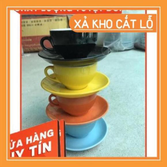 [SALE] [CAO CẤP] Giá hủy diệt -  Bộ tách capuchino gốm Bát Tràng