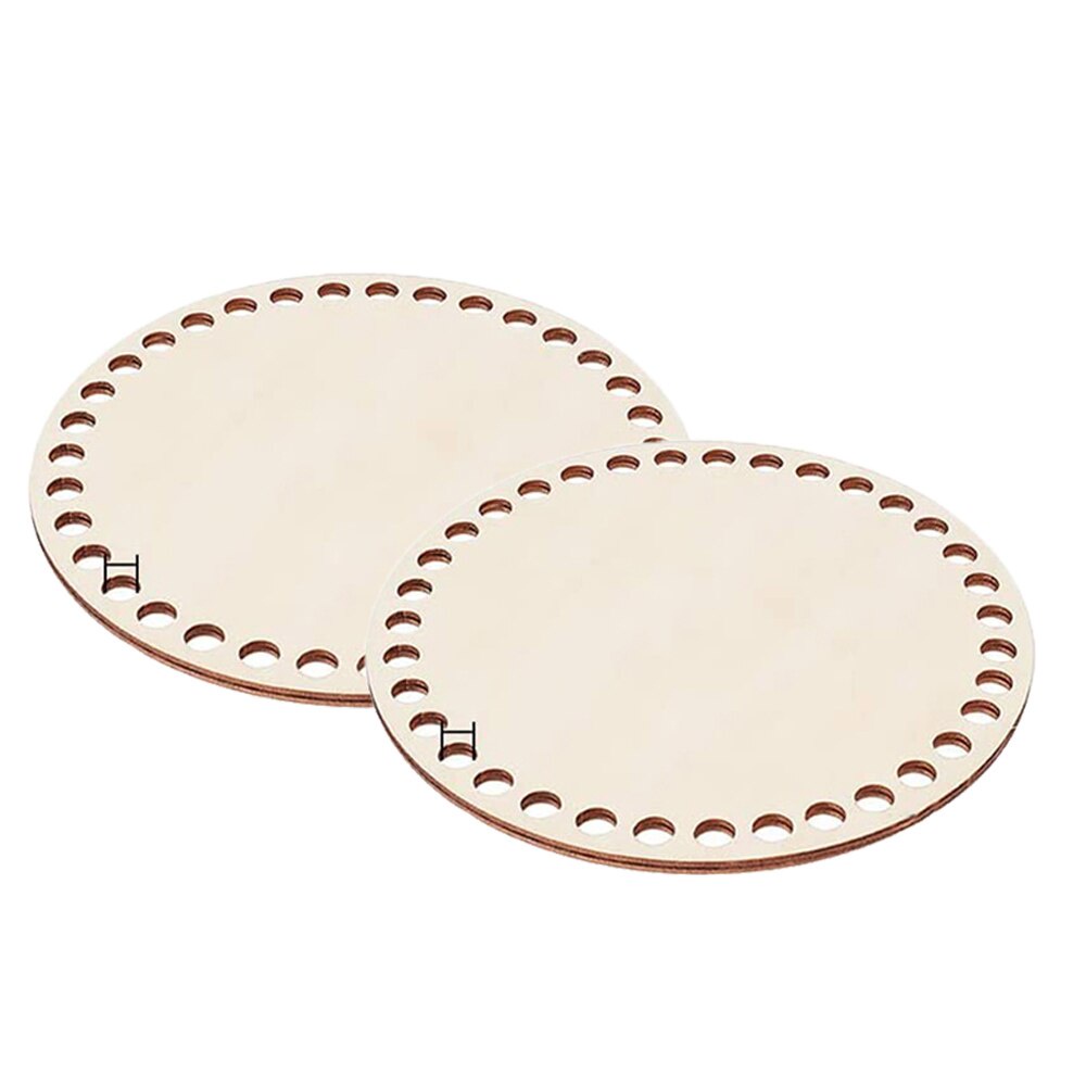 Set 2 Giỏ Gỗ Tự Nhiên 14CM Dùng Làm Giỏ Đan Thủ Công DIY