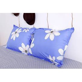 Sét Chăn Ga Gối 5 Món Cotton Poly Emmidecor Mẫu Hoa Bèo