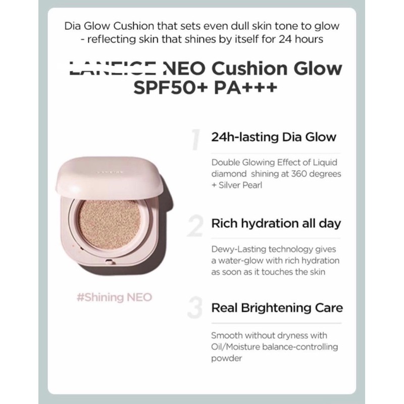 Phấn nước Laneige NEO CUSHION (kèm quà tăng, hàng chính hãng, bill đầy đủ)