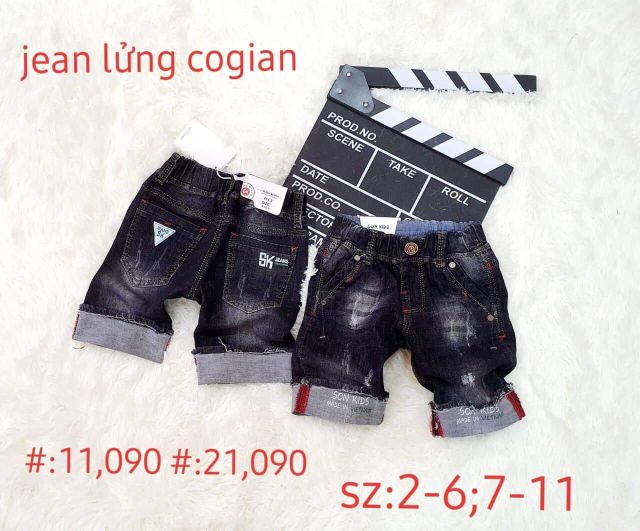 Quần Jeans lửng bé trai chính hãng SONKIDS siêu dãn chất Jeans mềm mịn