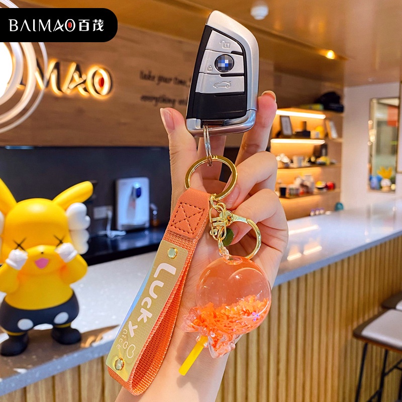 Móc Khóa Hình Viên Kẹo Mút Dễ Thương