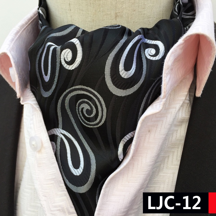 Khăn Choàng Cổ Họa Tiết Hoa Bằng Polyester Phong Cách Anh Quốc Cho Nam