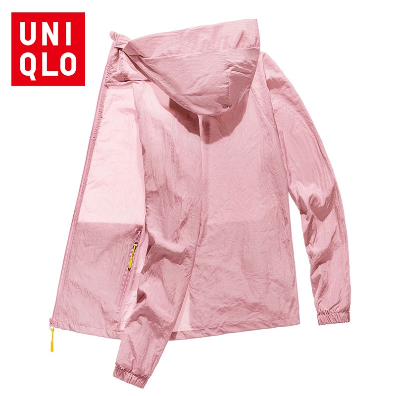 Uniqlo  Áo Khoác Thể Thao Có Mũ Chống Tia UV Chất Lượng Cao