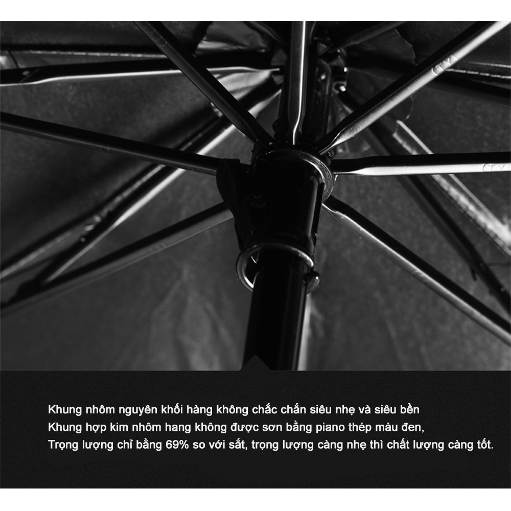 Dù ô chống tia cực tím UV - Dù che nắng ô che mưa tím xanh lá đỏ hồng xanh hồ chống gió và bức xạ mạnh