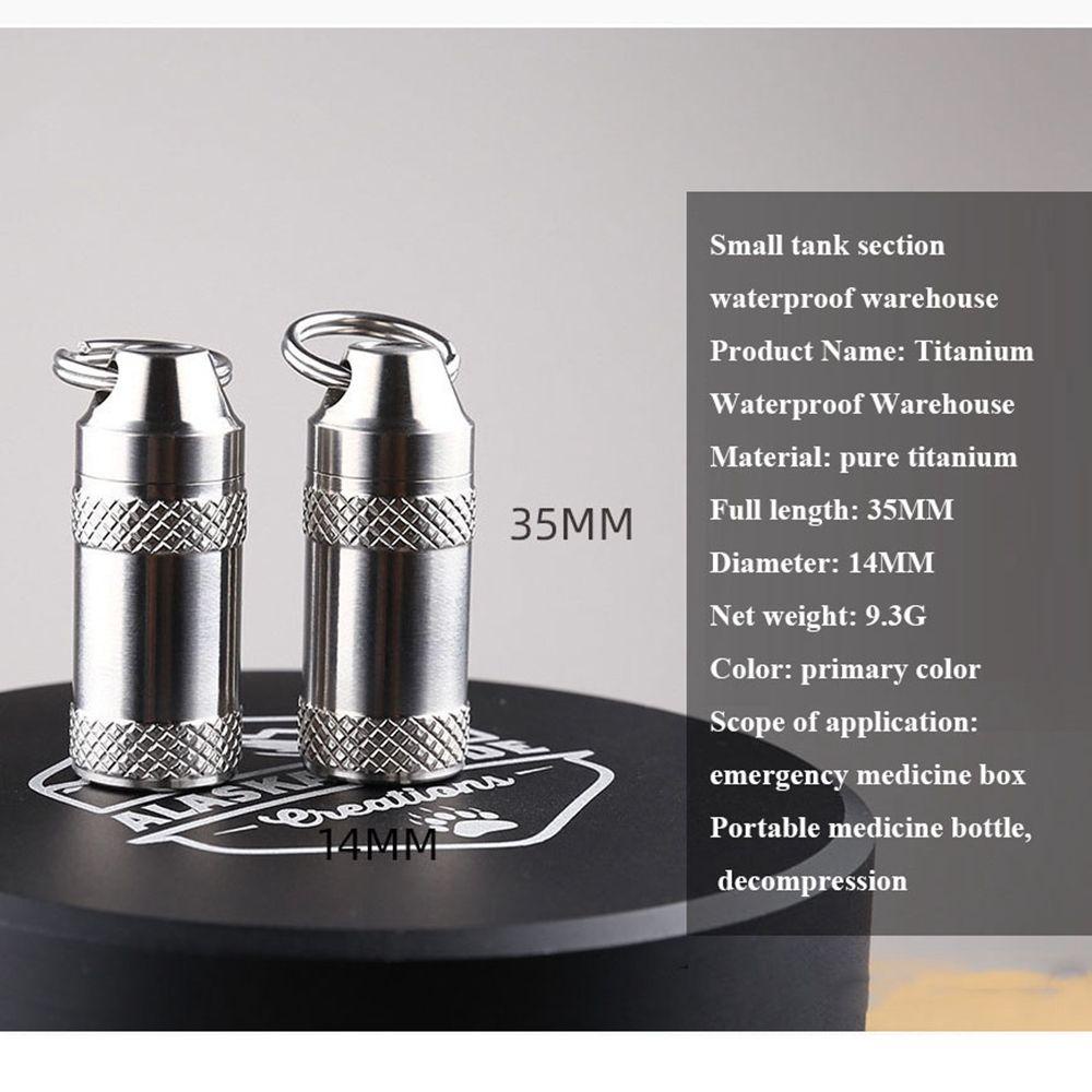 Bình Đựng Nước Mini Bằng Hợp Kim Titan Chống Thấm Nước Tiện Dụng Mang Theo Cắm Trại