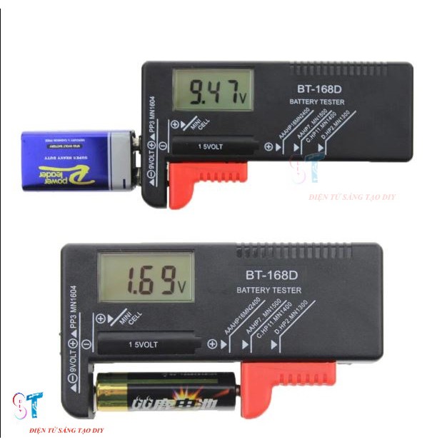 Máy Đo Dung Lượng Pin Kỹ Thuật Số BT-168D Hiển Thị LCD