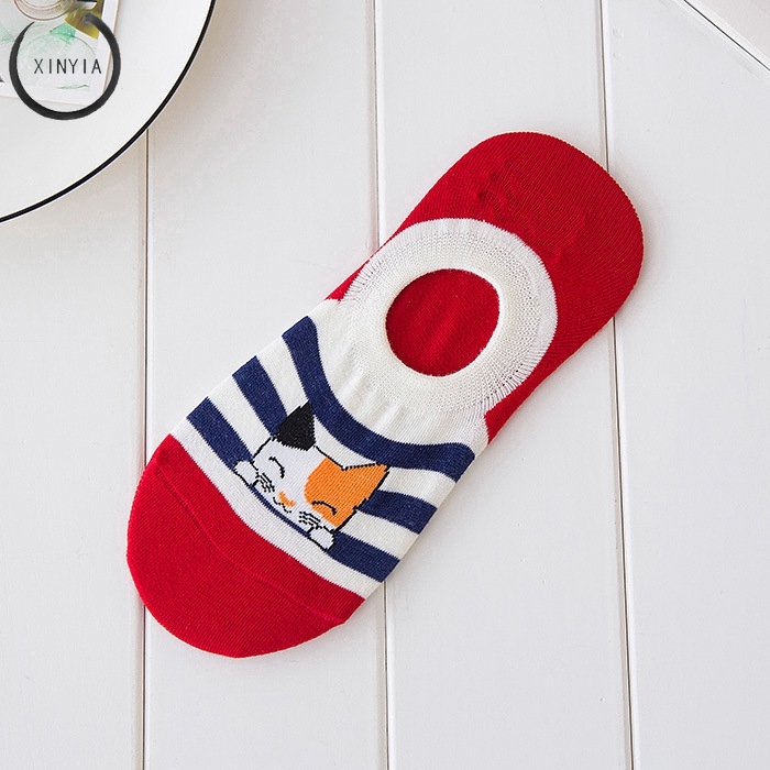 Cartoon animated spring and summer boat socks