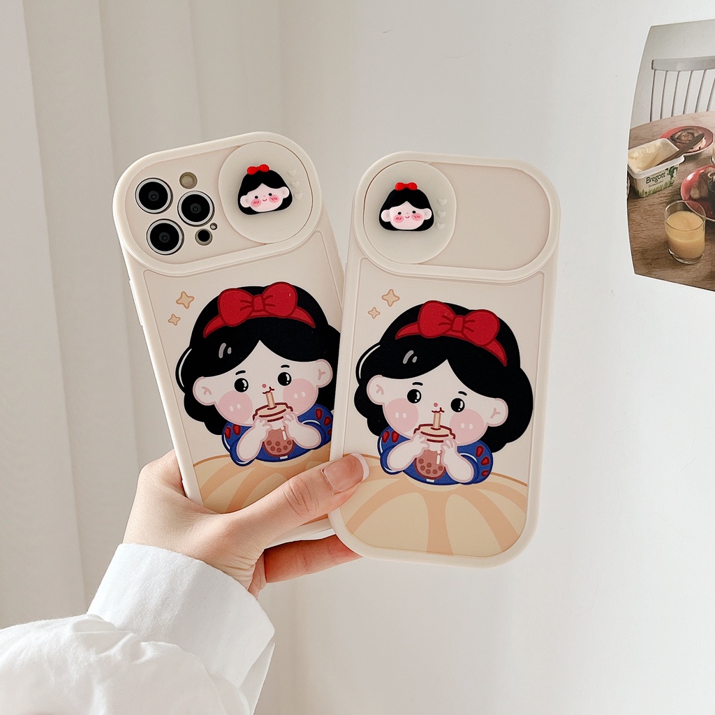 Ốp Điện Thoại Silicone Mềm Chống Sốc In Hình Bạch Tuyết Hoạt Hình Cho iPhone 13 12 11 Pro Max XR XS Max X