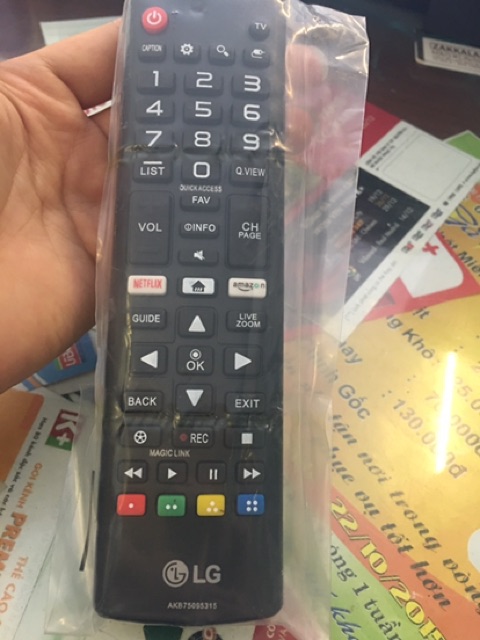 Remote Điều Khiển Tivi LG Smart Ngắn 2018 Netflix (Tặng Kèm Pin)