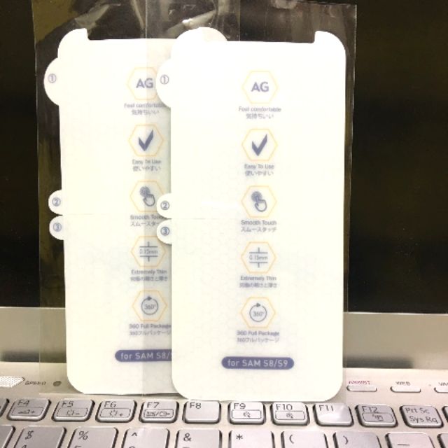 Miếng dán ppf AG samsung S8 / S9 mặt trước chống bám vân tay