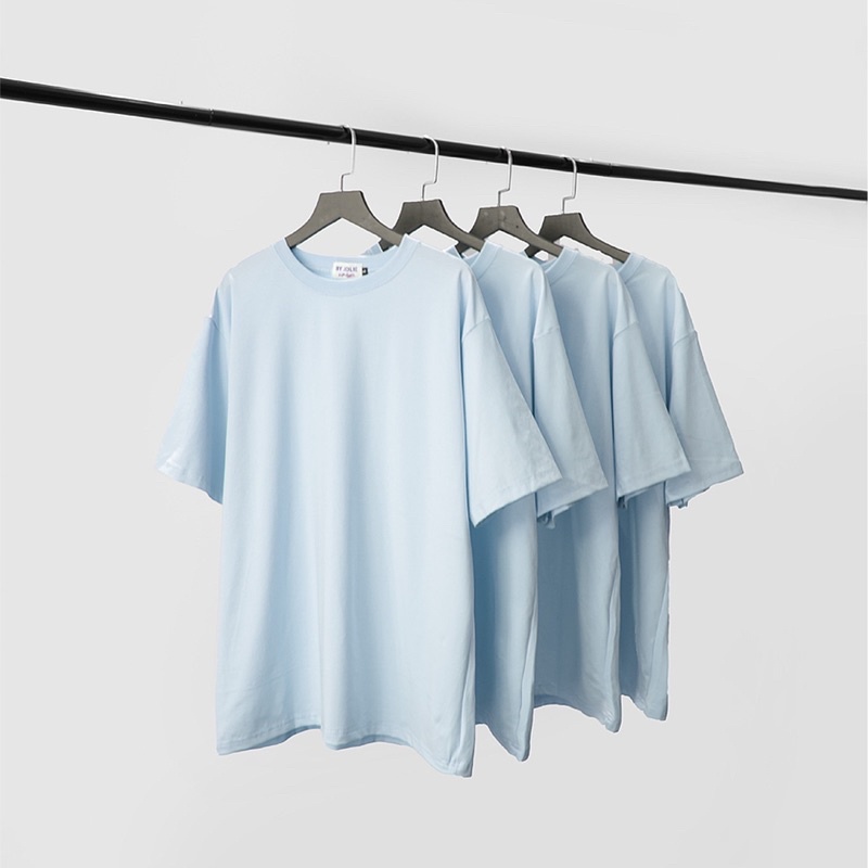 Áo phông trơn cotton form suông oversize unisex nam nữ