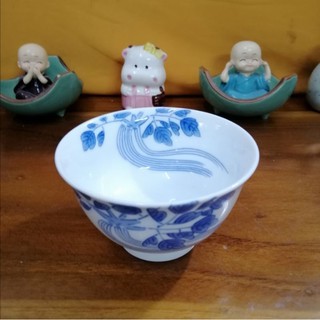Chén sứ họa tiết xanh