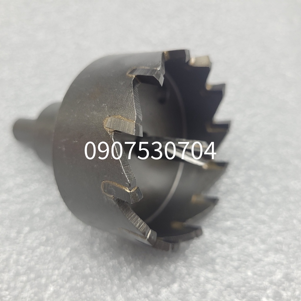 Mũi khoét lỗ sắt, inox thép răng hợp kim phi 60mm Thắng Lợi
