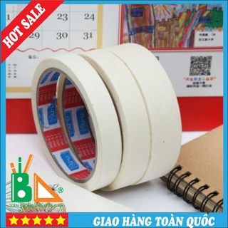 01 Cuộn Băng Dính Giấy 2cm Dày 14m loại băng dính để dán và có thể viết lên được để ghi chú