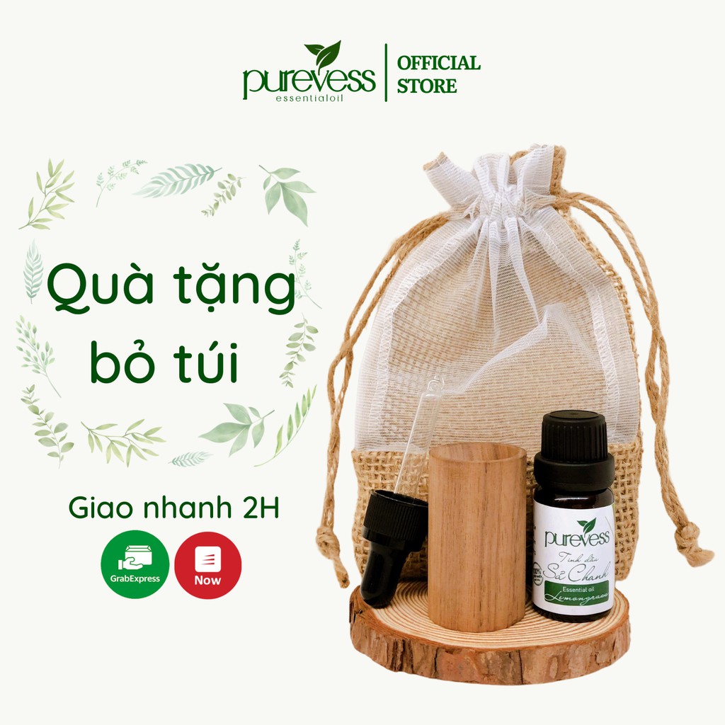 Combo tinh dầu bỏ túi Purevess, giúp thư giãn, nhỏ gọn, tiện lợi