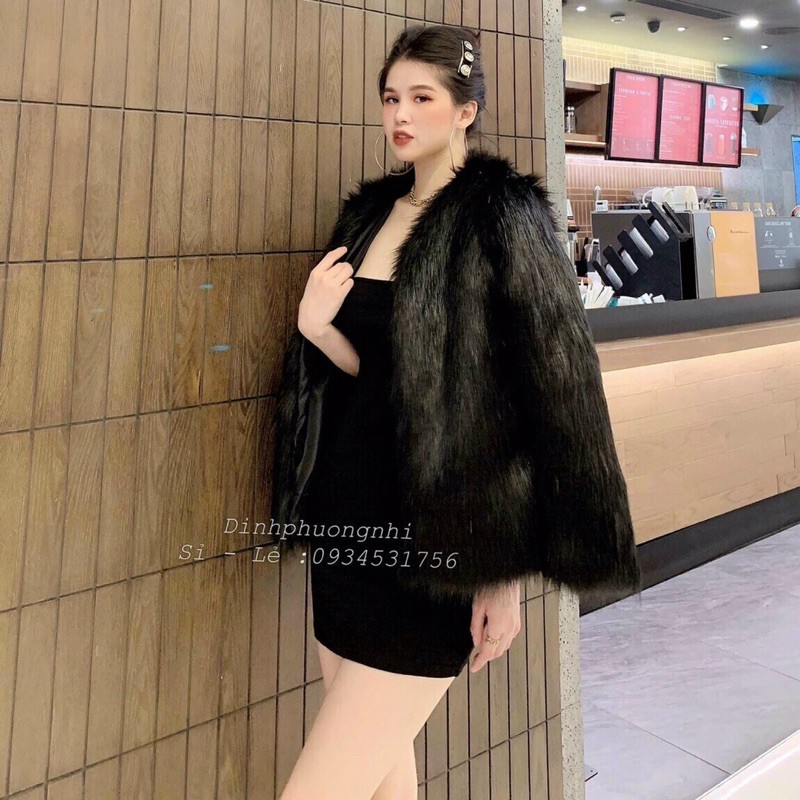 Áo choàng lông trơn hàng QC loại 1 (ảnh thật) | BigBuy360 - bigbuy360.vn