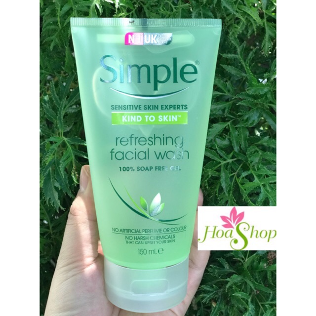 SỮA RỬA MẶT SIMPLE KIND TO SKIN REFRESHING FACIAL WASH GEL