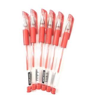 Bút gel nước Mini Cenvava viết siêu êm 0.5mm màu đỏ [VPP Hải Nhật]