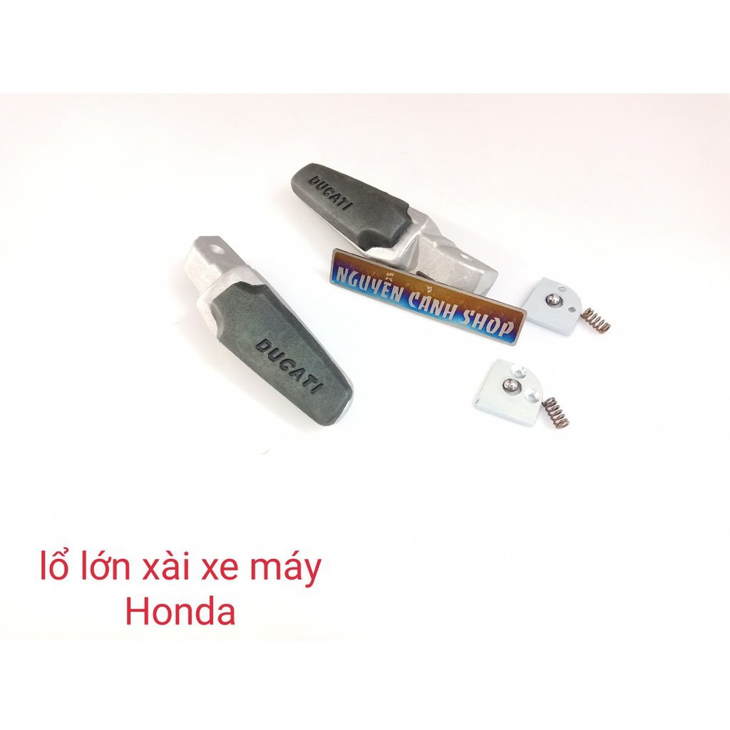 gác chân ducati gắn xe wave và các dòng xe máy honda lổ ty lớn
