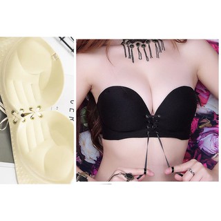 ÁO NGỰC TRƠN CÚP NGỰC KHÔNG DÂY MẶC VÁY CƯỚI (ĐỦ BỘ DÂY)