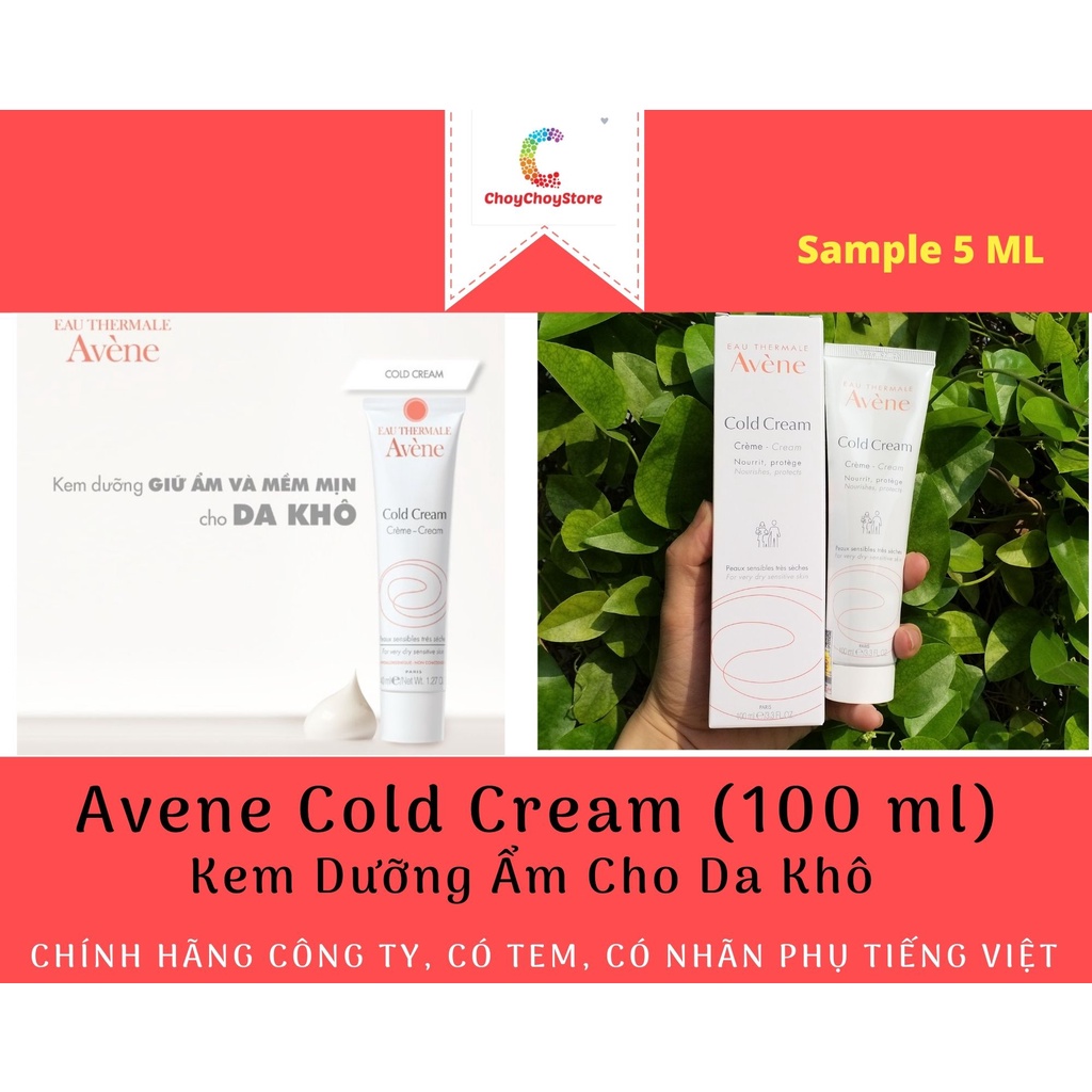 [TEM CTY] Kem dưỡng ẩm da khô Avene Cold Cream (100 ml)