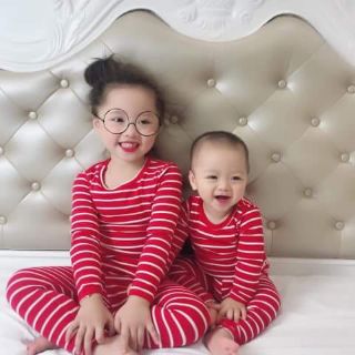Combo sỉ Bộ thun kẻ HM cho bé